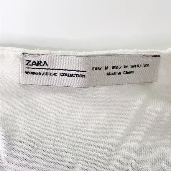 Zara Black White Striped Cold Shoulder Striped Shift Mini Dress - Picture 9 of 10